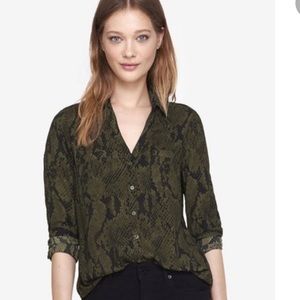 Express Green Snake The Portofino Shirt size S